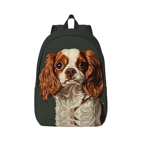 Sac de voyage Cavalier King Charles pour femme, sac à dos bandoulière tendance et mignon