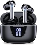 Fones de ouvido sem fio bluetooth - 76 horas de reprodução com d