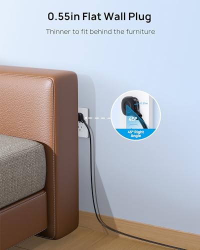 Image of TROND Long Extension Cord 15 FT, 4000J Surge Protector Power Strip