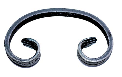UHRIG Elemento decorativo para barandillas de escaleras, balcones y vallas, arco en C de acero para hierro forjado, pieza decorativa, decoración de vallas, 130 x 70 cm