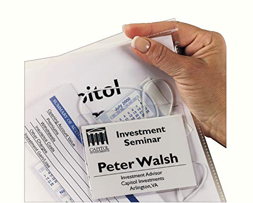 Avery Diamond Clear Secure Top Sheet Protectors, Top Flap-Pocket Loading Transparent, Fits Letter Size, 8.5" x 11", 25 Sheets (78602) image 1