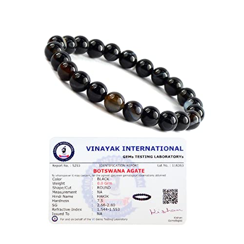 Image of Certified Natural Crystal Stone 8 mm Round Beads Bracelet for Men & Women | Reiki Charged Gemstone Bracelet | Multiple Stone Variants Available