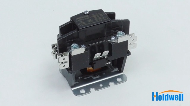 Image of Holdwell 45EG10AJA 1 Pole Normally Open Double Make with shunt 20 Amp 25 Amp 30 Amp 24V Coil Definite Purpose Air Conditioner Contactor