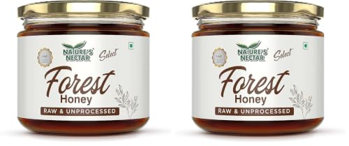 Image of Nature's Nectar Select Forest Honey | NMR Tested | 100% Pure Raw and Unprocessed Honey | 400gm Bottle (Pack of 2)