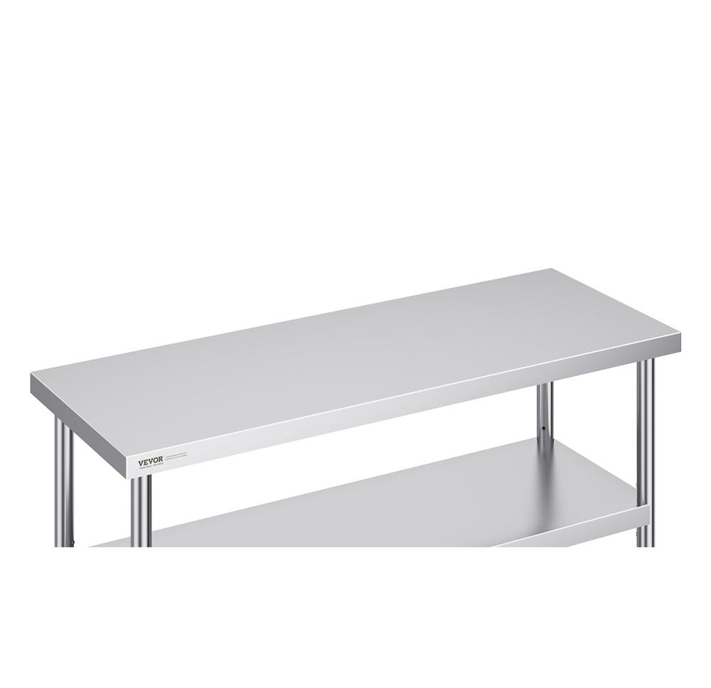 Amazon.com: VEVOR Stainless Steel Food Prep Table, 18 x 48 x 34