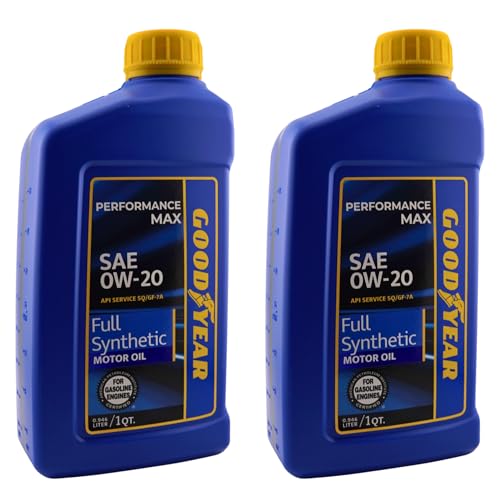 Aceite sintético para motor SAE 0W-20 Goodyear 1 Quart x2 miniatura 1