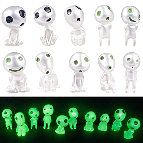 YISKY Baum Elfen Puppe, 10 Stück Prinzessin Mononoke Figur, Leuchtende...