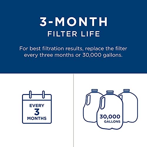 Image of GE FXHTC Whole House Water Filter,Replacement for Water Filtration System,NSF Certified: Reduces Chlorine, Sediment, Rust,Other Impurities,Replace Every 3 Months for Best Results,1 Filter (Pack of 4)