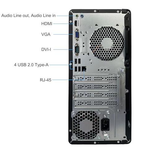 Image of HP Desktop Computers Microtower PC, Intel Core i5-10400, 16GB DDR4 RAM, 512GB SSD, WiFi Adapter, Wire Keyboard and Mouse Included, Windows 11 Pro, for Student Home use, Remote Work, Photo Editing