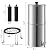 Mstge Gravity Water Filter System, 2.25 Gallons Gravity Water Purifier System, 304 Stainless Steel Countertop Water Filter System with 2 Black Carbon Filters and Stand