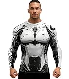 Cody Lundin Men's Long Sleeve Compression Shirt UPF 50+ Rash Guard - Quick Dry, Baselayer for Surfing