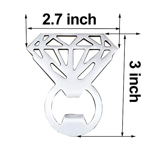 Awtlife 24 Pcs Vintage Diamond Bottle Opener For Wedding Party Favors #TOP2