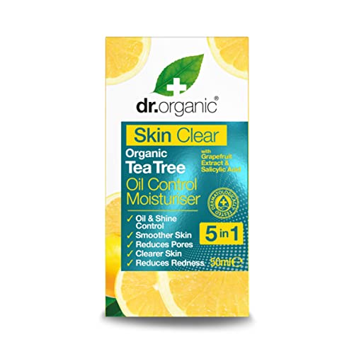 Dr. Organic Crema Idratante Viso, Skin Clear, 50