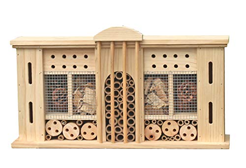 Spetebo Insektenhotel Villa zum aufhängen - ca. 50 x 12,5 x 28 cm - Insektenhaus zum hängen