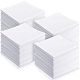 Leinuosen 200 Pack Handkerchiefs Bulk 11'' x 11'' Men's Handkerchiefs Cotton Classic Hankies Pocket Square Towel for Wedding Party
