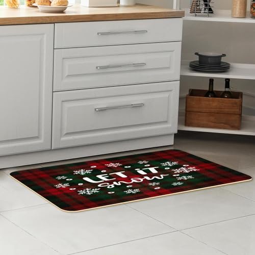 Alfombrilla de cocina de Navidad para decorar pasillos y lavaderos 7