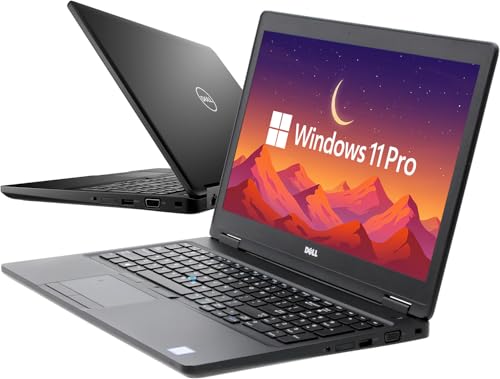 Dell Latitude 5590 15.6' Business Laptop Computer, Intel Quad Core i5-8350U Notebook PC, 8GB DDR4 RAM 256GB SSD, HDMI, Type-C, Webcam, Windows 11 Pro (Renewed)