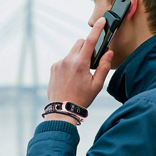 VILLCASE Pulseira de RelÃ³gio Inteligente de Couro Boho Pulseira de Pulseira Inteligente Pulseira de