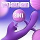 Vibration für Frauen Dildo Vibrator, KELESTA Dildos Sex Spielzeug für die Frau mit 360° Zungenlecken und 7 Vibrationsmodi & 7 Slap-Modi, Vibratorensets für Frauen Klitoris Stimulator für sie
