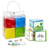 Pocket Story Dice for Kids Playing Game Cubes for Classroom Teaching, Education Soft Foam Dice Teacher Teaching Story Cubes Toys for School Learning Activities(Set of 1)