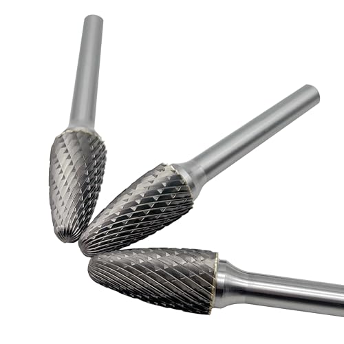 Juego de 6 fresas de carburo tungsteno para esmeril miniatura 7