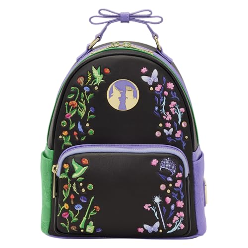 Loungefly Universal Wicked Glinda & Elphaba Floral and Lace Mini Backpack