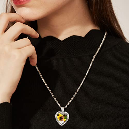 Supcare Memory Necklaces For Loss Loved Ones Necklace Pendant Full Color Printed Image Necklace Picture Holder Heart Photo Necklace #TOP1
