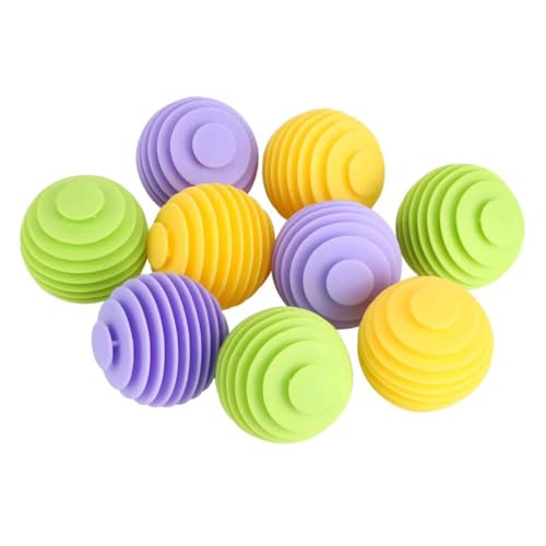 Bola de lavado para lavadora, 9 unidades bolas de secado, bolas de lavado bolas de secado para secadora de ropa Reducen las Arrugas, Creando una Ropa más Esponjosa