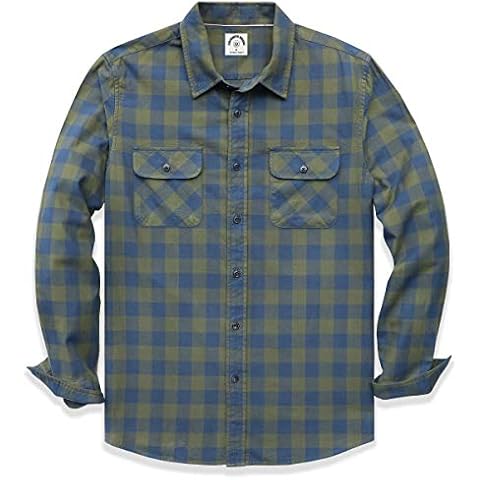 Dubinik® Men's Long Sleeve Flannel Shirt Cover