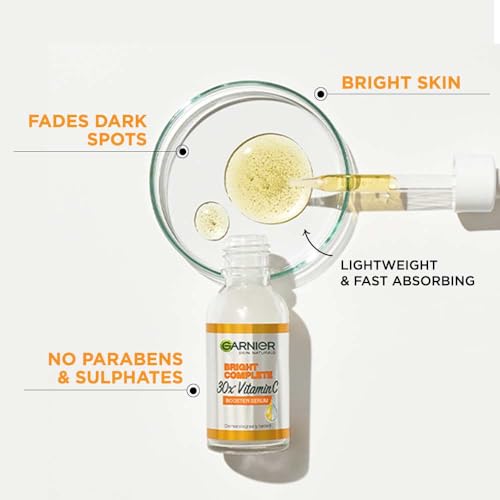 Garnier Skin Naturals Brightening And Anti-Dark Spots Bright Complete Vitamin C Booster Serum (7ml) - Image 6