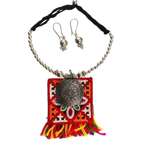 See full amazon price history chart for THE OPAL FACTORY Garba Navratri Jewellery Sets for Women Silver Oxidised Embroidered Fabric Necklace Sets with Matching Earrings for Women and Girls. (TOF Oxidised Square Fabric Necklace Set) THE OPAL FACTORY Garba Navratri Jewellery Sets for Women Silver Oxidised Embroidered Fabric Necklace Sets with Matching Earrings for Women and Girls. (TOF Oxidised Square Fabric Necklace Set) (B0DCKCVMXZ) Amazon Price History, Amazon Price Tracker