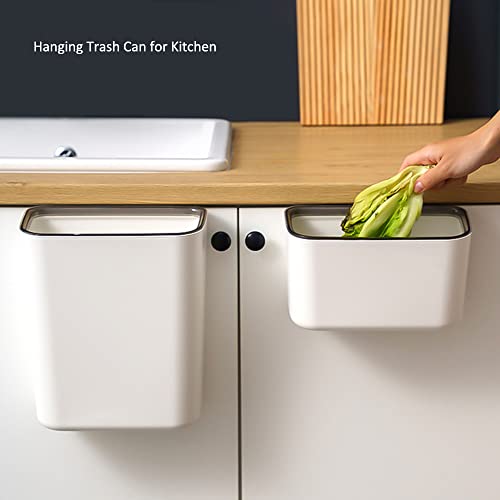 Caneca de basura rectangular para puerta de gabinete 8.4 L miniatura 4