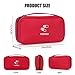 CiCiKiea First Aid Bag, Red First Aid Kit Bag Empty Portable Medical Organizer Bag Pouch for Traveling,Camping,Hiking,Home,Office,Red