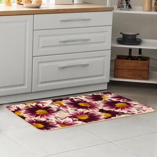 Tapete de cocina absorbente de 2 piezas, alfombrilla de pasillo lavable y moderna 7