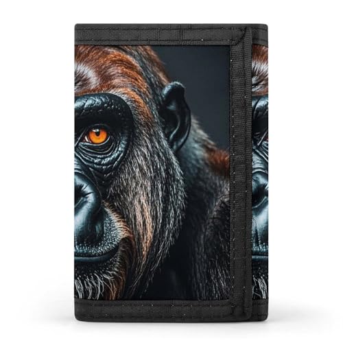 A Gorilla Slim Wallets for Men Money Clip Card Holder Wallet Men's Trifold Wallet And Coin Pocket