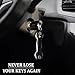 Carbon Fiber Compact Key Holder, Premium Smart Key Organizer Keychain (4-20 Slots), Heavy Duty Minimalist Multikey Folding Pocket Keyholder, Durable Locking Mechanism, Slick Slim Quiet Profile
