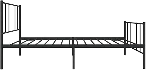 Miniatura 59 de YAFF Marco de cama de metal de 81.5 x 41.3 x 35.4 pulgadas, marco de cama de plataforma de acero resistente con cabecero, no necesita somier, sin