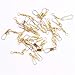 Shaddock Fishing Barrel Fishing Swivels with Safty Snap, 100pcs Saltwater Freshwater Swivels Tackles, Stainless Steel Interlock Snaps, Fishing Line Connector, Golden, Size10