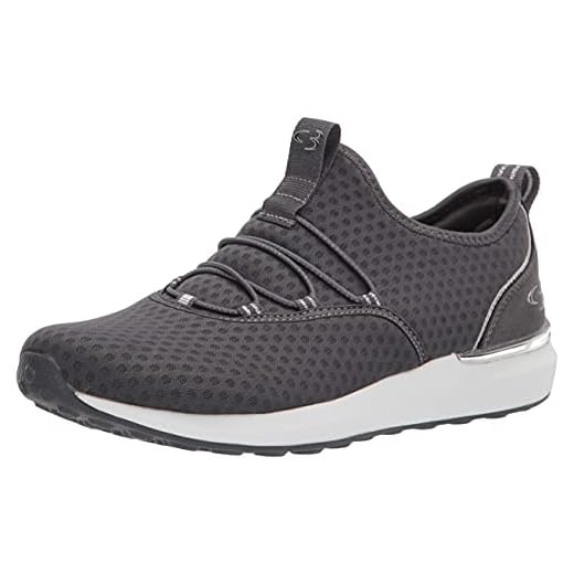 Concept 3 by Skechers Women's Alexxi Fashion Slip-on Sneaker, Charcoal Grey, 8 Medium US