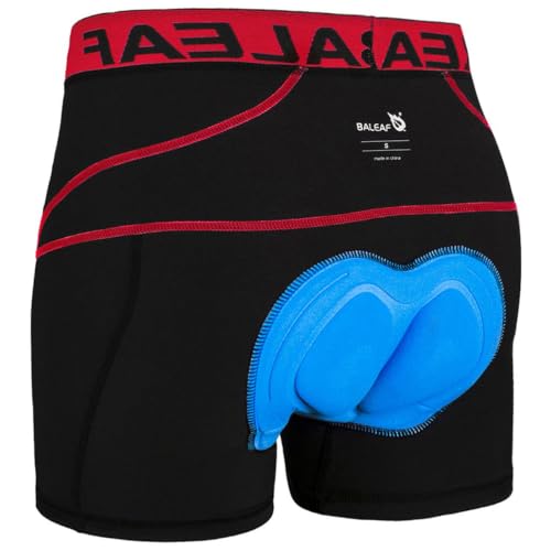 Image of BALEAF Men's Cycling Underwear 3D Padded Bike Shorts with Padding Road Biking MTB Liner Bicycle Gear Accessories