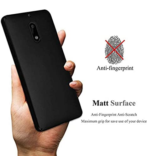 Image of Mobile Back Cover Case for Nokia 6 (2017) (Silicone Case|CameraProtection|Black SC1510)