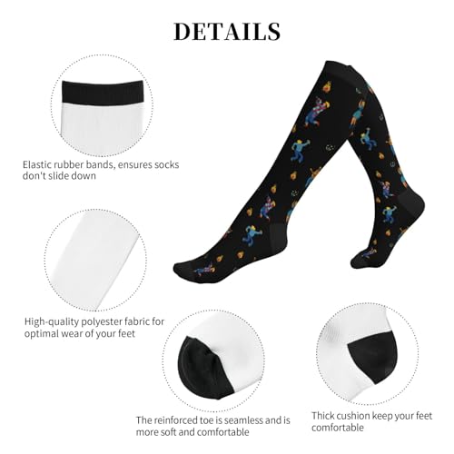 Image of Compression Socks for Women Men Circulation Graduated Supports Socks for Running Athletic Sports Nurse Travel