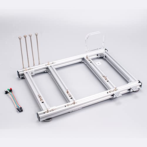 DIY MATXコンピューターオープンエアケース、アルミニウムオープンフレームコンピューターケースブラケット、PCテストベンチ垂直マザーボードシャーシDIYキット(銀)