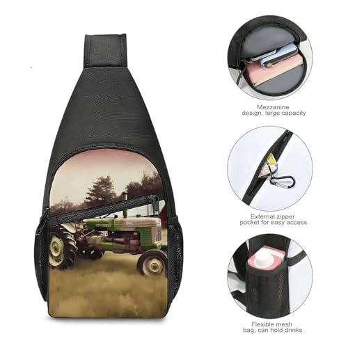 Bolso bandolera casual Old Tractor para senderismo miniatura 5