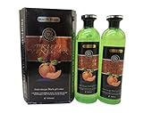BEAUTE BLANC Fruit Vinegar Gel Hair Color Natural Hair Color Dye for Black Hair Dye (500ml x 2) - Black