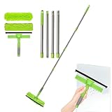 Rasqueta para la limpieza de ventanas, herramientas de limpieza de ventanas, limpieza de hogar, 2 en 1, limpiador de pared exterior, coche, apartamento, puerta, cristal de ducha, espejo interior de