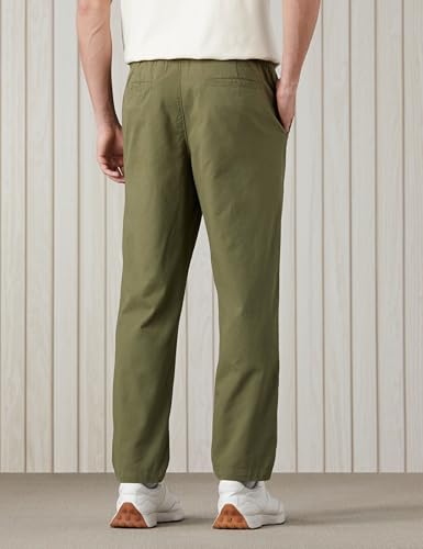 Image of Amazon Brand - Symbol Men's Relaxed Fit Casual Trouser (Elasticated Waistband | 100% Cotton | Available in Plus Sizes)