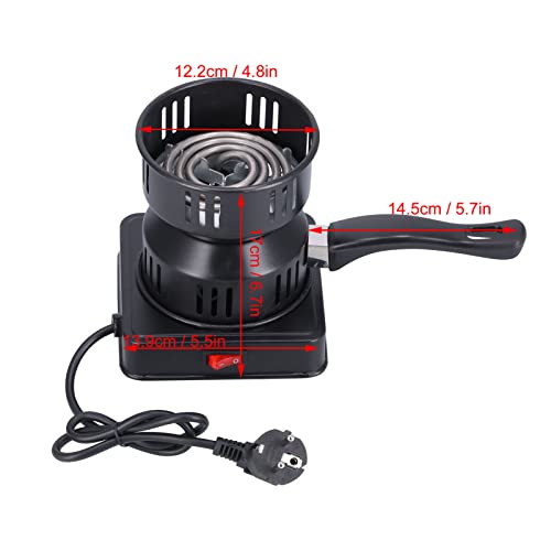 Elektrischer Shisha-holzkohlebrenner - Mehrzweck Tragbar Shisha-heizofen Elektrischer Kohlenbrenner mit Schalterknopf… – Bild 7