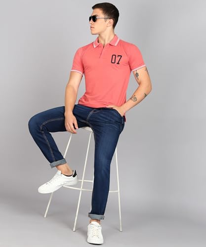 Image of INKKR Men's Soild Collar Neck Polo T-Shirt