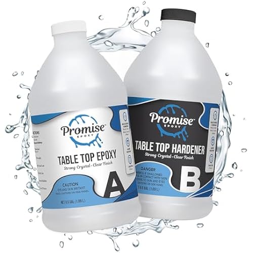 Promise Epoxy Table Top Epoxy Resin Kit 1 Gallon for Bar Top & Coatings